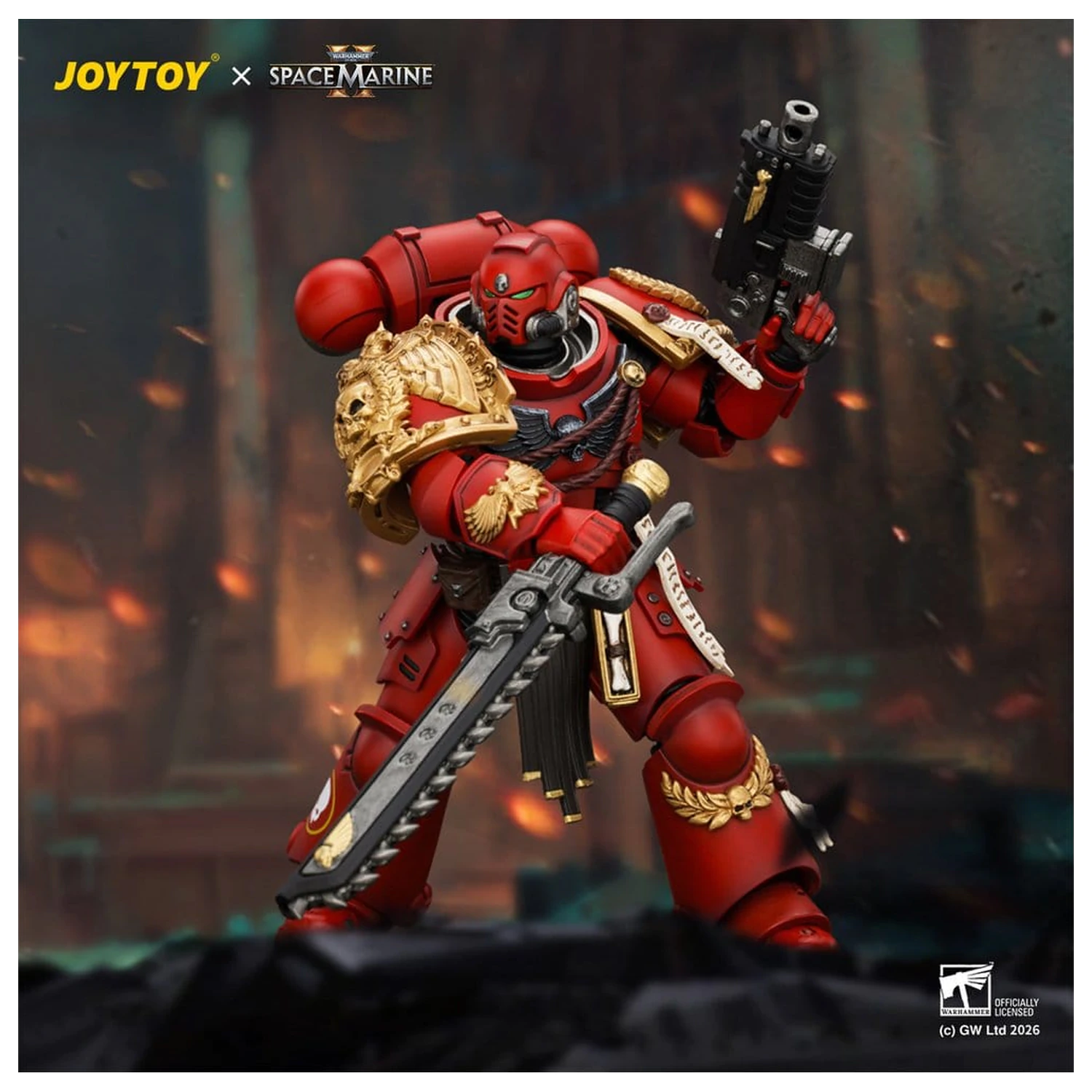Space Marine Game Edition Action Figure Blood Angels Veteran 12 cm fotografii produktu
