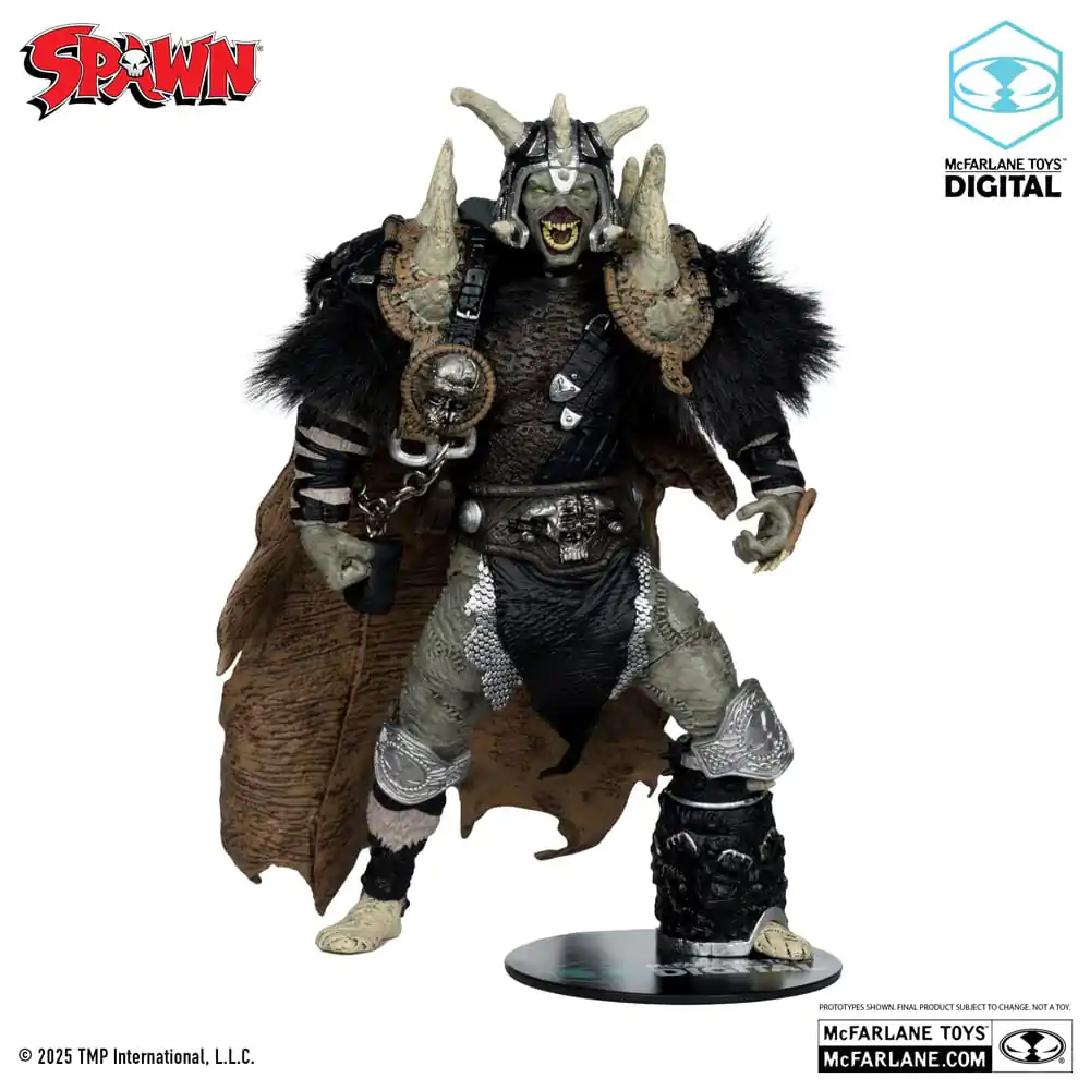 Spawn akční figurka Bloodaxe s koněm (Spawn: The Dark Ages) (McFarlane Toys 30th Anniversary) (Gold Label) 18 cm fotografii produktu