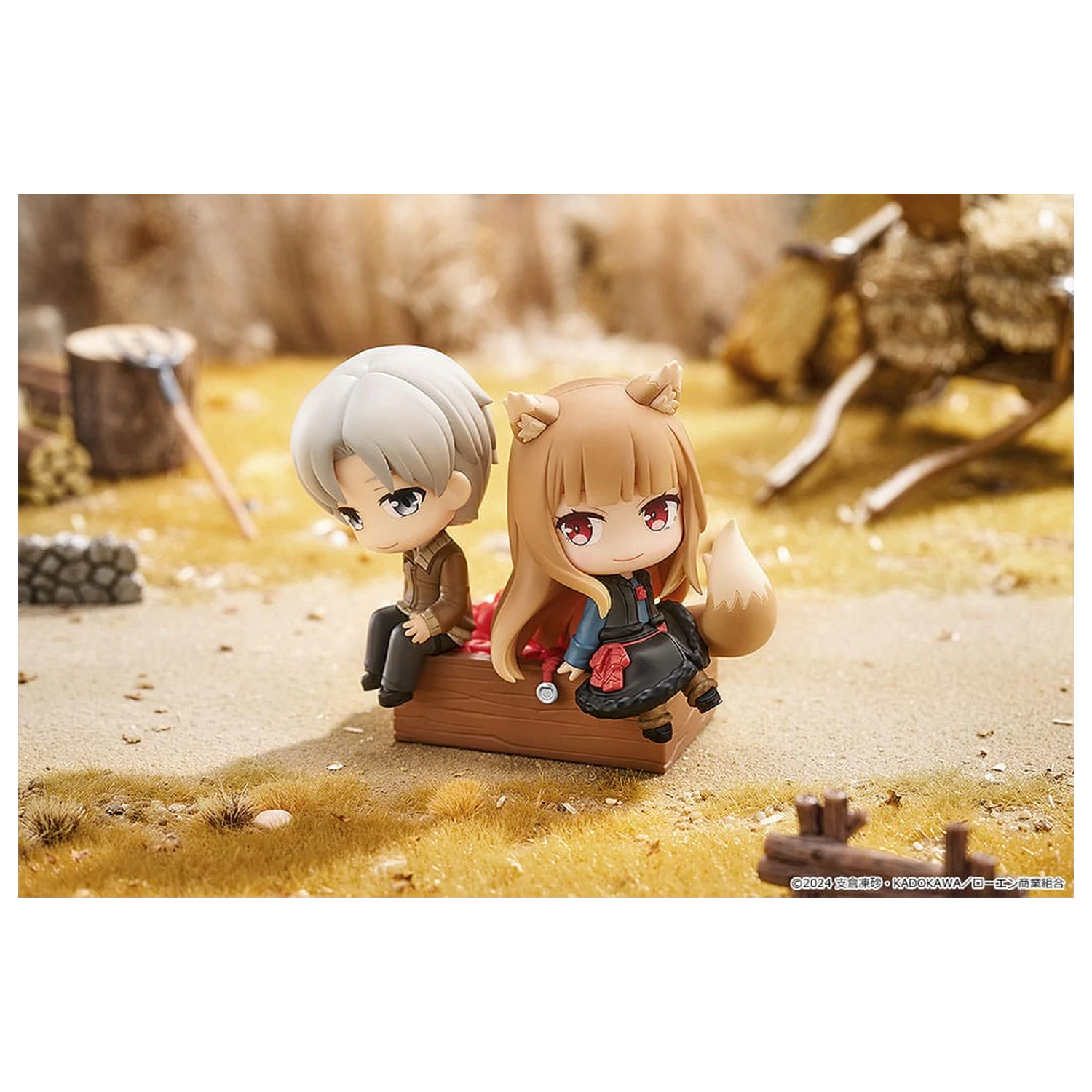 Spice and Wolf: Merchant Meets the Wise Wolf Mini Memory Mini Figure Lawrence & Holo 8 cm fotografii produktu