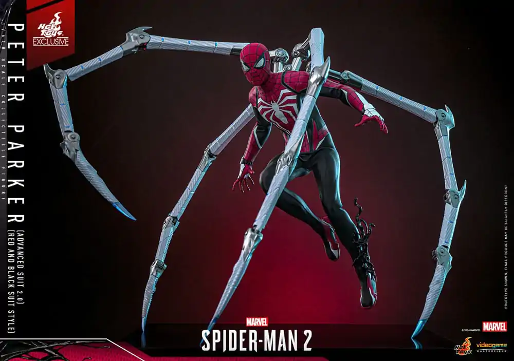 Spider-Man 2 Video Game Masterpiece akční figurka 1/6 Peter Parker (Advanced Suit 2.0) (Red and Black Suit Style) 30 cm fotografii produktu