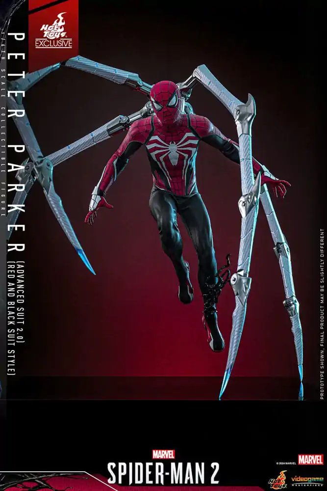 Spider-Man 2 Video Game Masterpiece akční figurka 1/6 Peter Parker (Advanced Suit 2.0) (Red and Black Suit Style) 30 cm fotografii produktu