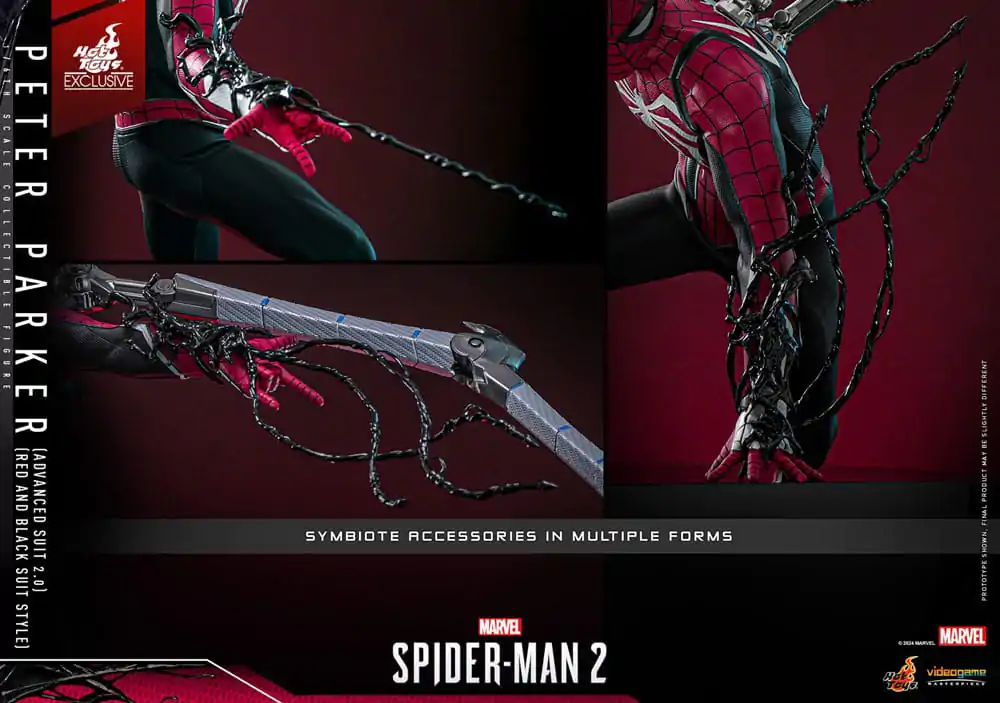 Spider-Man 2 Video Game Masterpiece akční figurka 1/6 Peter Parker (Advanced Suit 2.0) (Red and Black Suit Style) 30 cm fotografii produktu