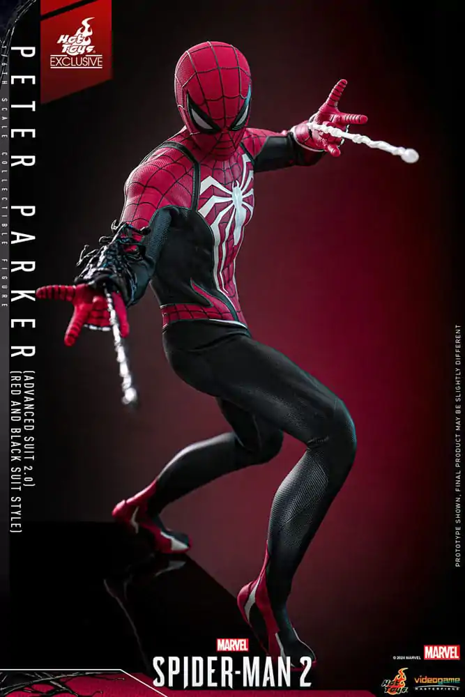 Spider-Man 2 Video Game Masterpiece akční figurka 1/6 Peter Parker (Advanced Suit 2.0) (Red and Black Suit Style) 30 cm fotografii produktu