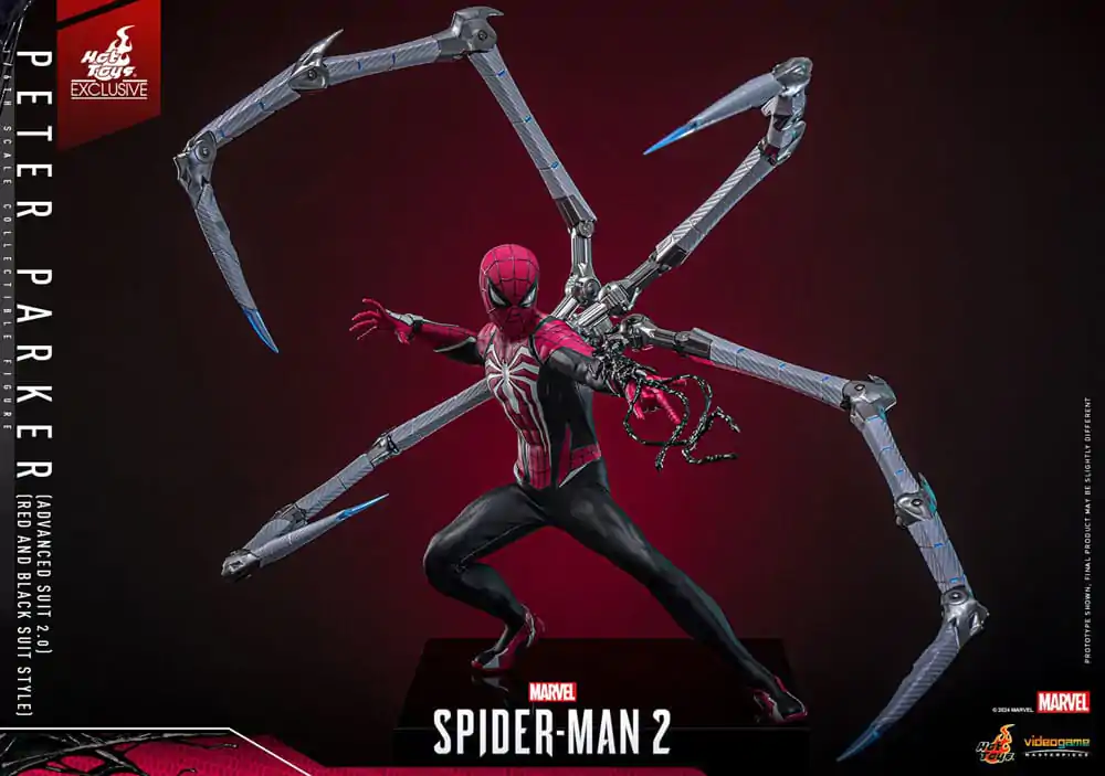 Spider-Man 2 Video Game Masterpiece akční figurka 1/6 Peter Parker (Advanced Suit 2.0) (Red and Black Suit Style) 30 cm fotografii produktu