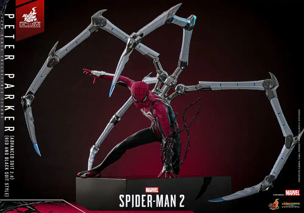 Spider-Man 2 Video Game Masterpiece akční figurka 1/6 Peter Parker (Advanced Suit 2.0) (Red and Black Suit Style) 30 cm fotografii produktu