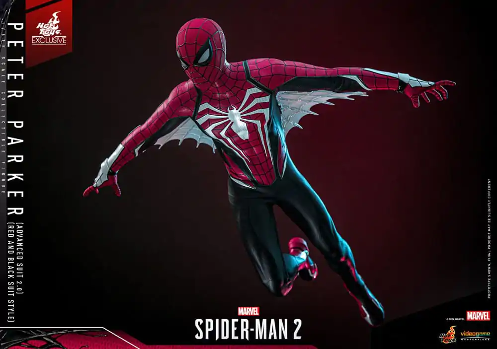 Spider-Man 2 Video Game Masterpiece akční figurka 1/6 Peter Parker (Advanced Suit 2.0) (Red and Black Suit Style) 30 cm fotografii produktu