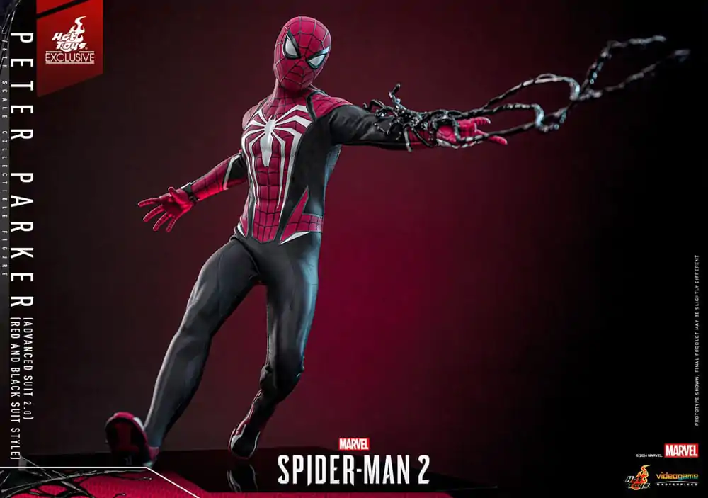 Spider-Man 2 Video Game Masterpiece akční figurka 1/6 Peter Parker (Advanced Suit 2.0) (Red and Black Suit Style) 30 cm fotografii produktu