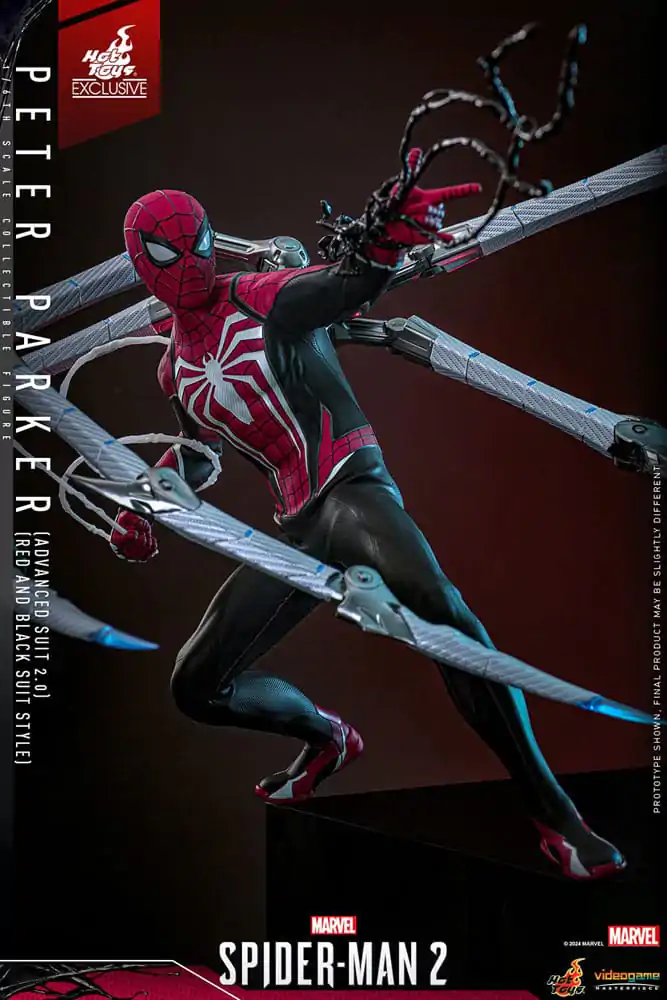 Spider-Man 2 Video Game Masterpiece akční figurka 1/6 Peter Parker (Advanced Suit 2.0) (Red and Black Suit Style) 30 cm fotografii produktu
