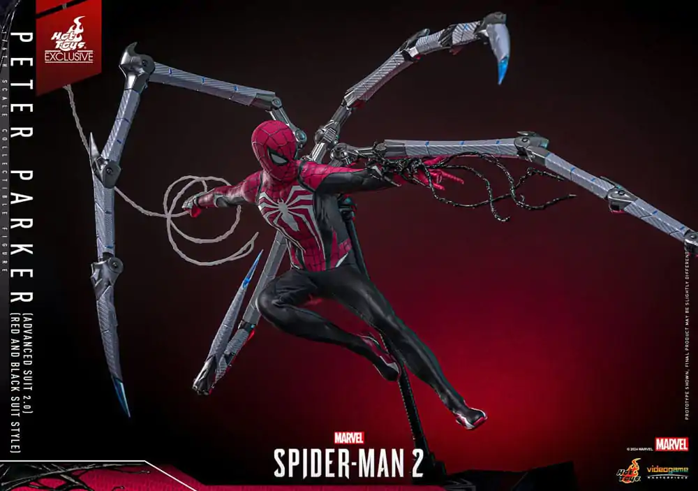 Spider-Man 2 Video Game Masterpiece akční figurka 1/6 Peter Parker (Advanced Suit 2.0) (Red and Black Suit Style) 30 cm fotografii produktu
