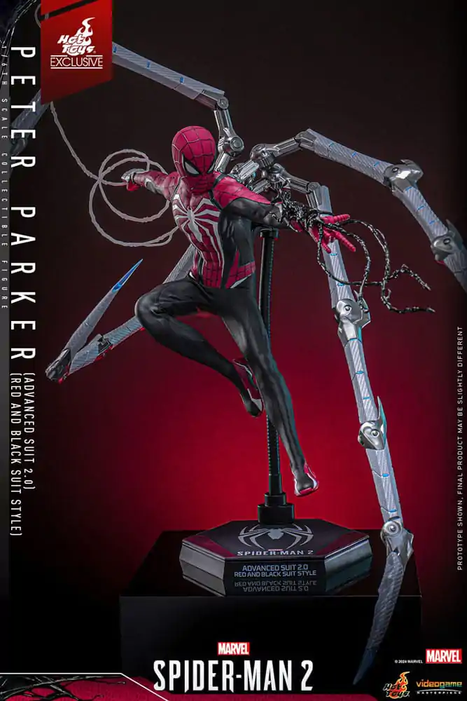 Spider-Man 2 Video Game Masterpiece akční figurka 1/6 Peter Parker (Advanced Suit 2.0) (Red and Black Suit Style) 30 cm fotografii produktu
