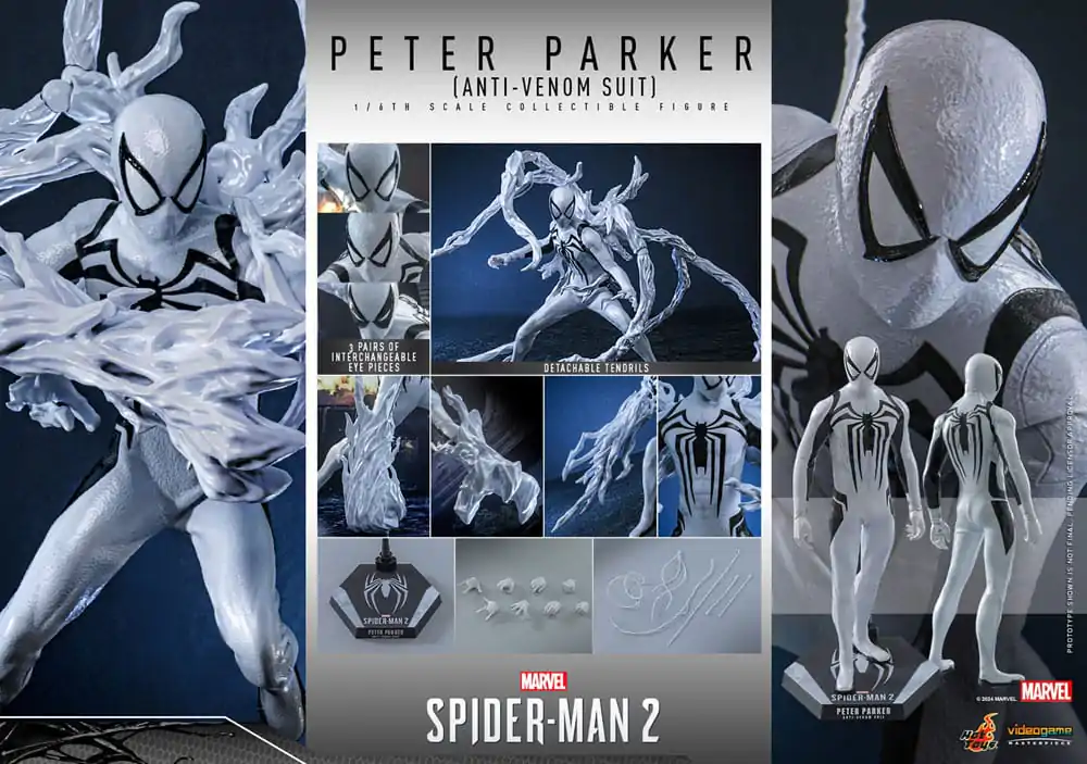 Spider-Man 2 Video Game Masterpiece Akční figurka 1/6 Peter Parker (Anti-Venom Suit) 30 cm fotografii produktu