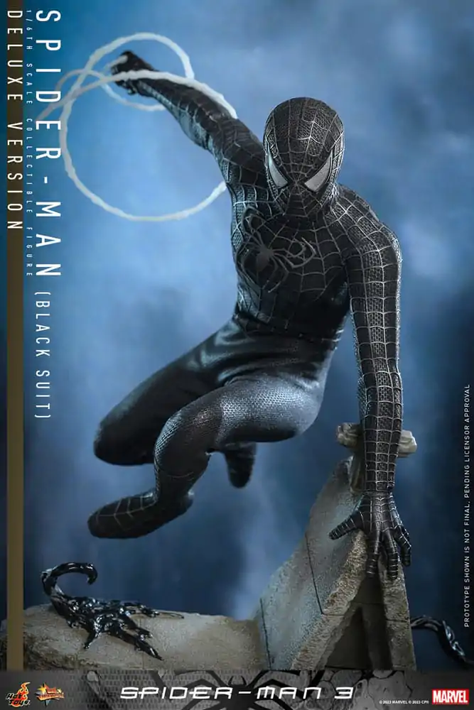 Spider-Man 3 Movie Masterpiece Akční figurka 1/6 Spider-Man (Black Suit) (Deluxe Version) 30 cm fotografii produktu