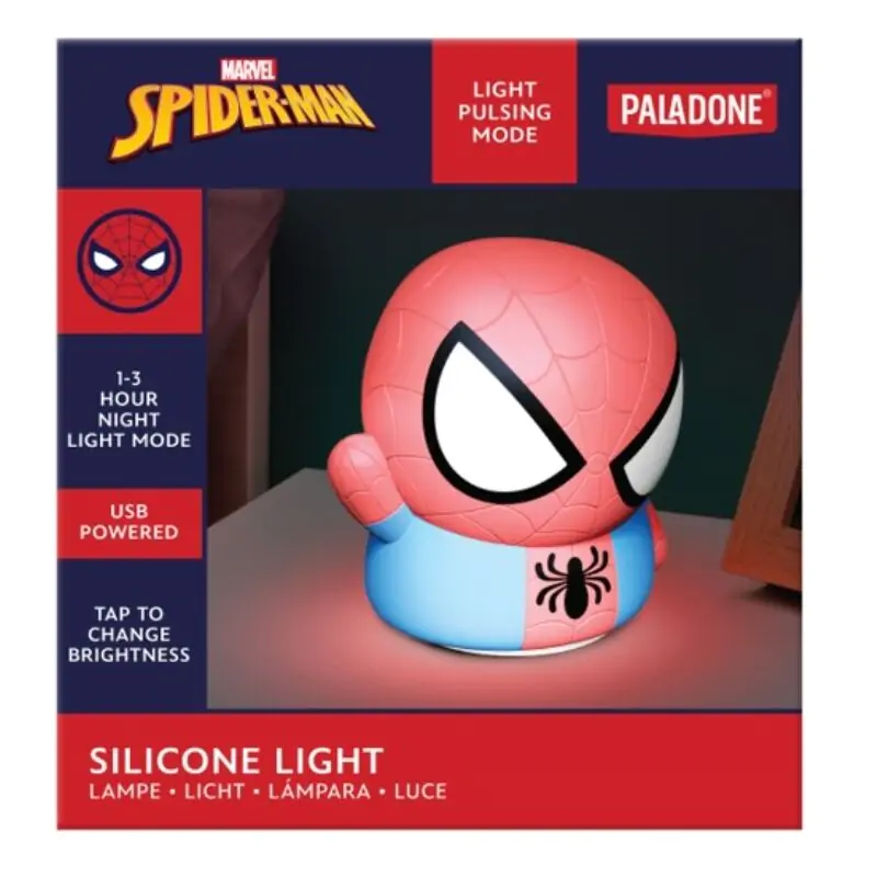 Marvel Spiderman 3D lampa 14 cm fotografii produktu