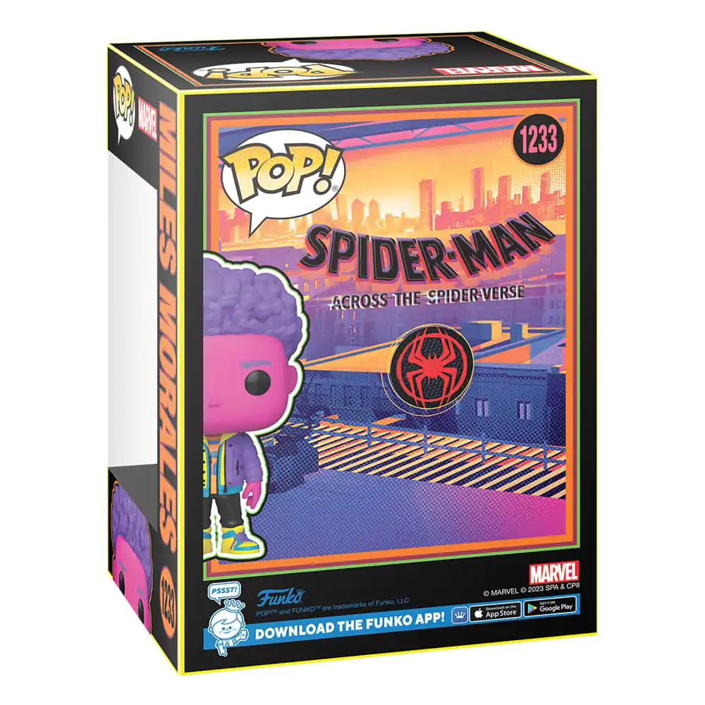 Spider-Man: Across the Spider-Verse Funko POP! Marvel vinylová figurka Miles Morales(BLKLT) Exkluzivní edice 9 cm fotografii produktu