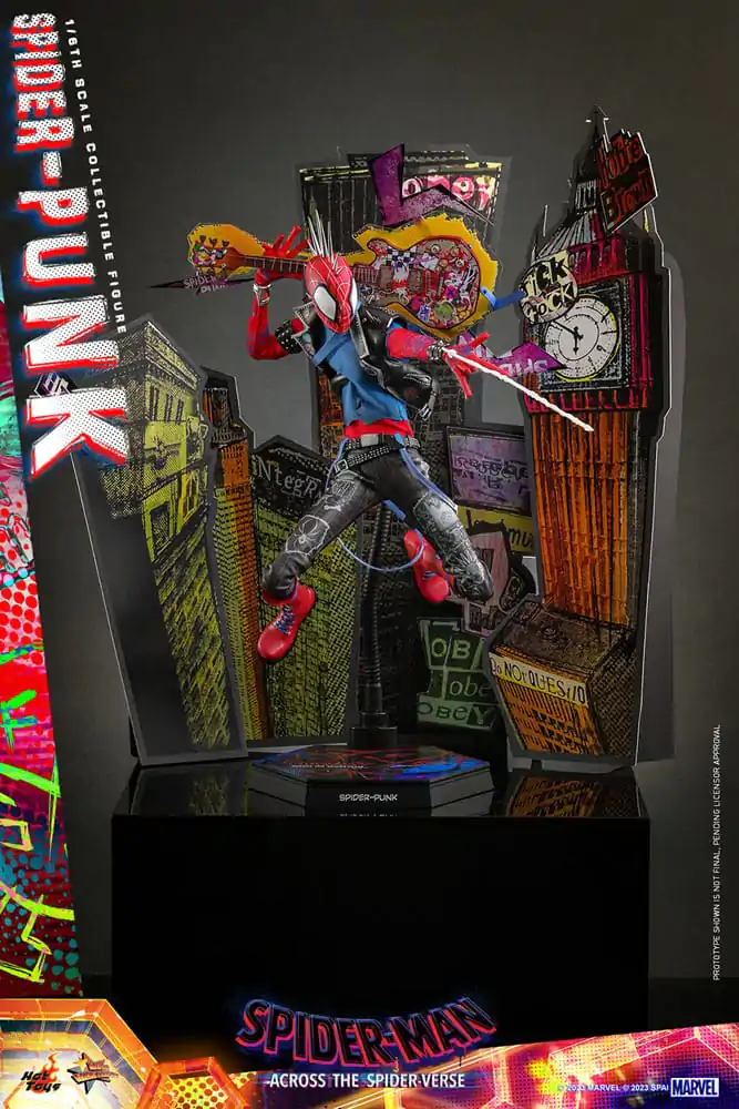 Spider-Man: Across the Spider-Verse Movie Masterpiece Akční figurka 1/6 Spider-Punk 32 cm fotografii produktu