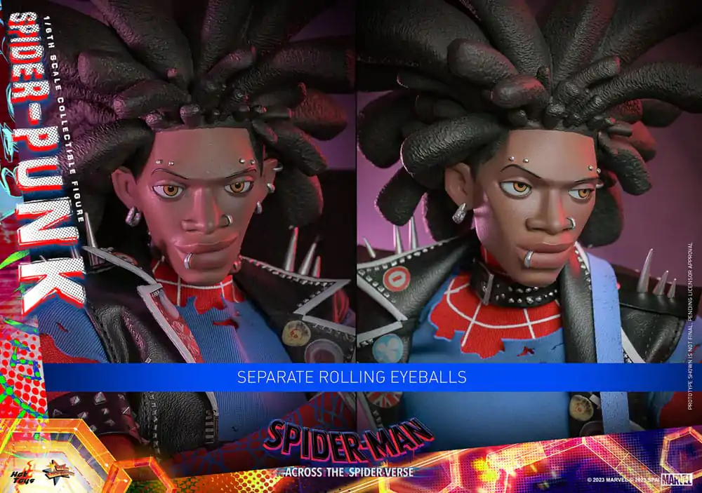 Spider-Man: Across the Spider-Verse Movie Masterpiece Akční figurka 1/6 Spider-Punk 32 cm fotografii produktu