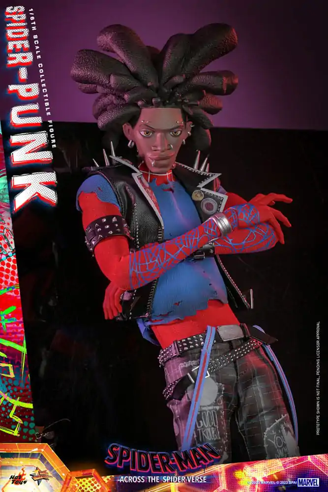 Spider-Man: Across the Spider-Verse Movie Masterpiece Akční figurka 1/6 Spider-Punk 32 cm fotografii produktu