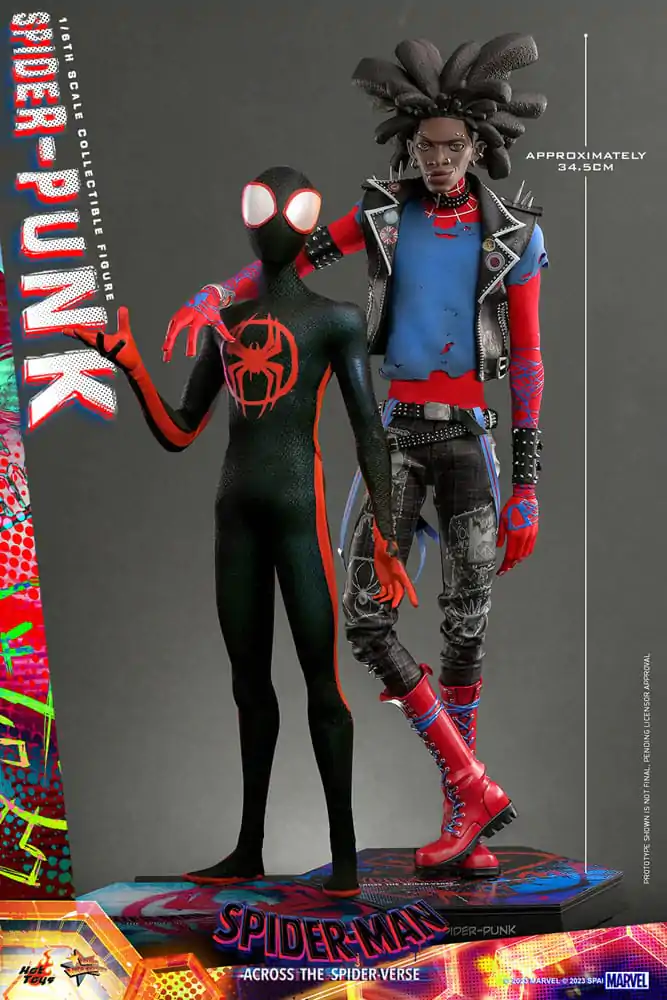 Spider-Man: Across the Spider-Verse Movie Masterpiece Akční figurka 1/6 Spider-Punk 32 cm fotografii produktu