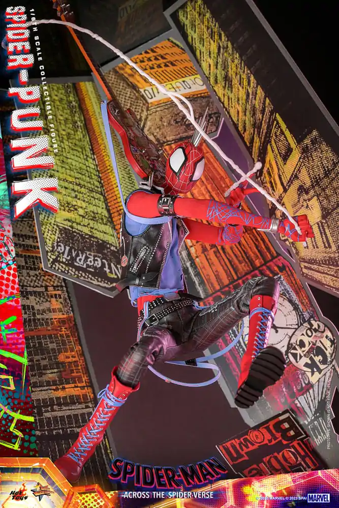 Spider-Man: Across the Spider-Verse Movie Masterpiece Akční figurka 1/6 Spider-Punk 32 cm fotografii produktu