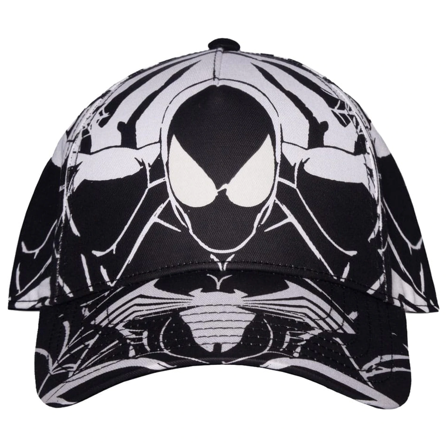 Spider-Man Baseballová čepice černobílý celoplošný potisk fotografii produktu