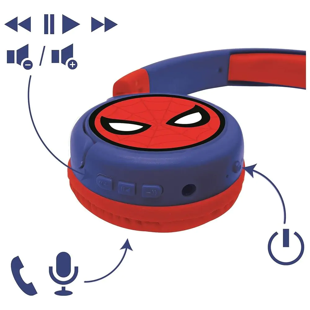 Marvel Spiderman Bluetooth bezdrátová sluchátka fotografii produktu