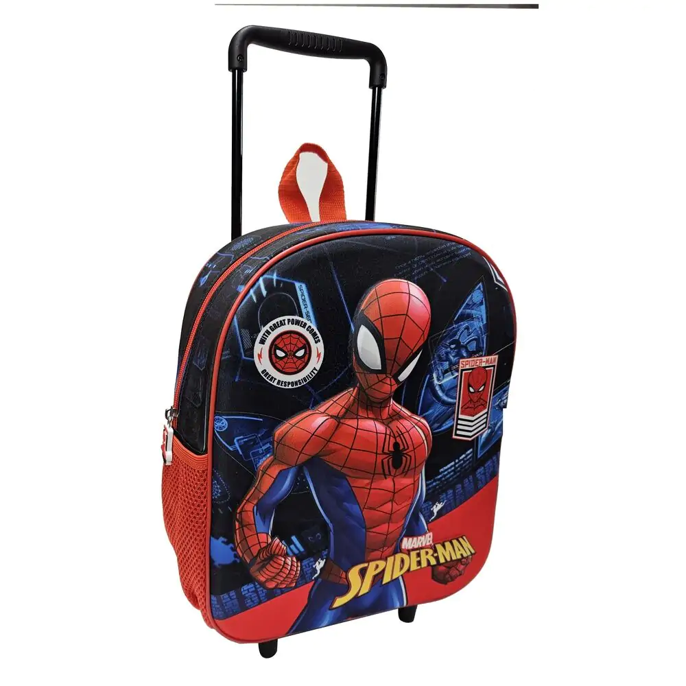 Marvel Spiderman Brave 3D trolley 32 cm - pojízdný kufřík fotografii produktu