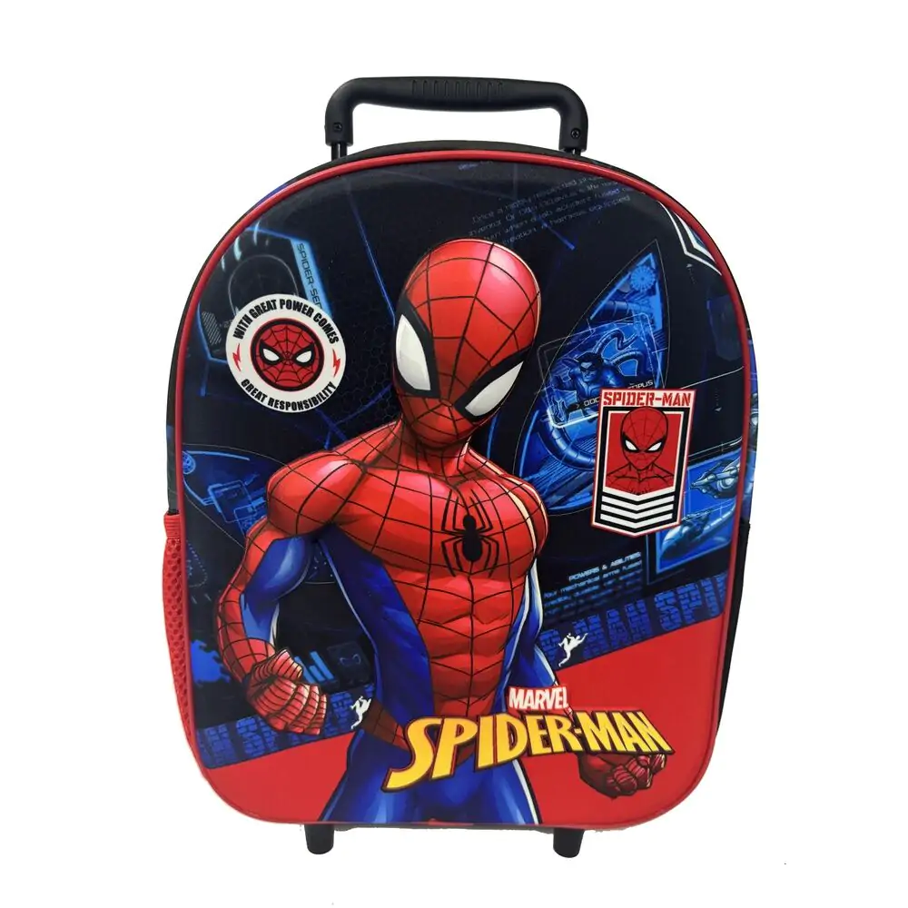 Marvel Spiderman Brave 3D trolley 32 cm - pojízdný kufřík fotografii produktu