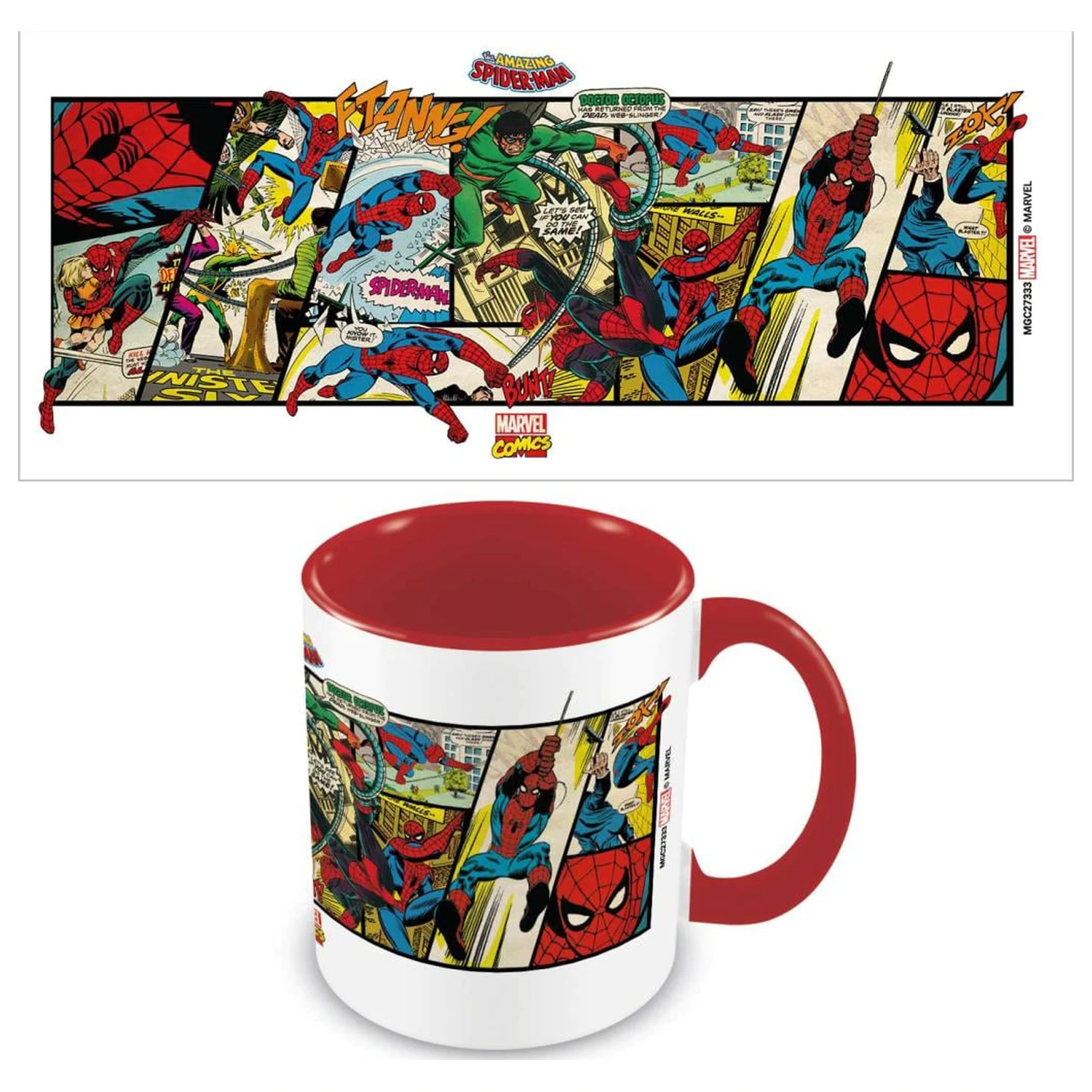 Spider-Man Komiksy Barevný Vnitřní Hrnek fotografii produktu