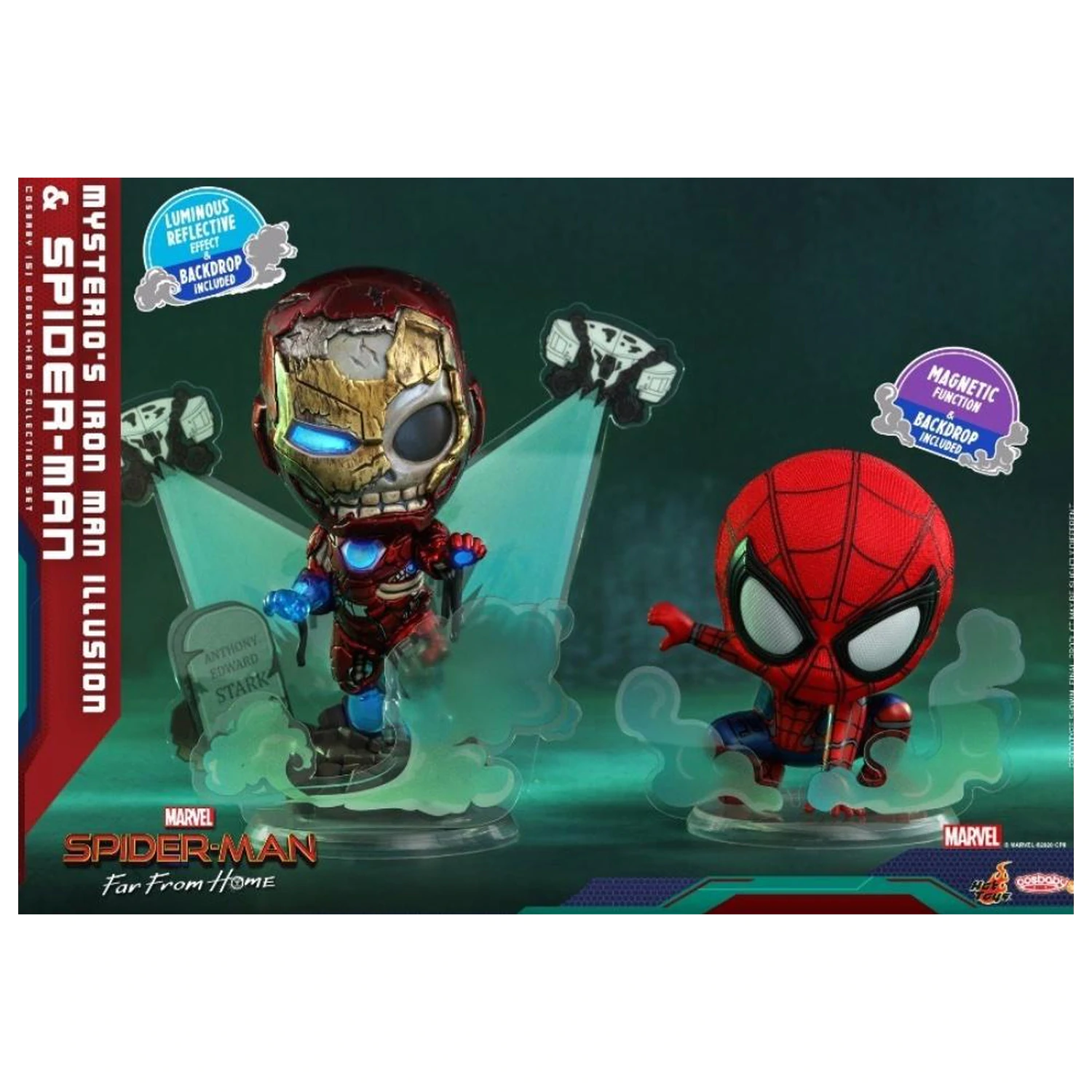 Spider-Man Cosbaby Wave 3 Mysterio's Iron Man Illusion & Spider fotografii produktu