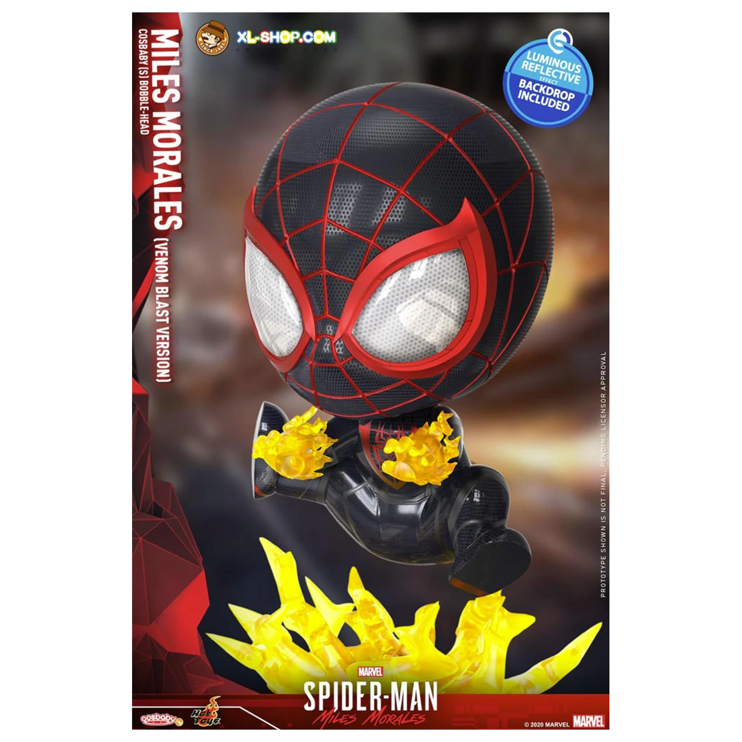 Figurka Spider-Man Cosbaby Wave 4 Miles Morales Venom Blast Version fotografii produktu