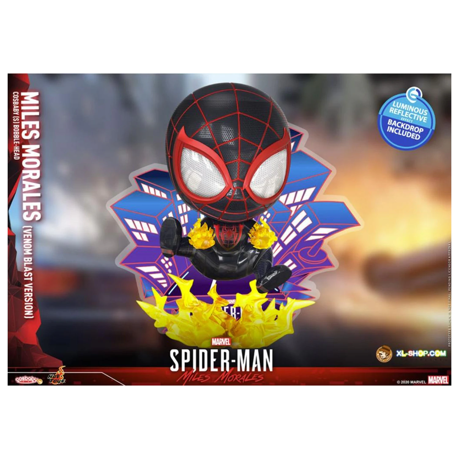 Figurka Spider-Man Cosbaby Wave 4 Miles Morales Venom Blast Version fotografii produktu