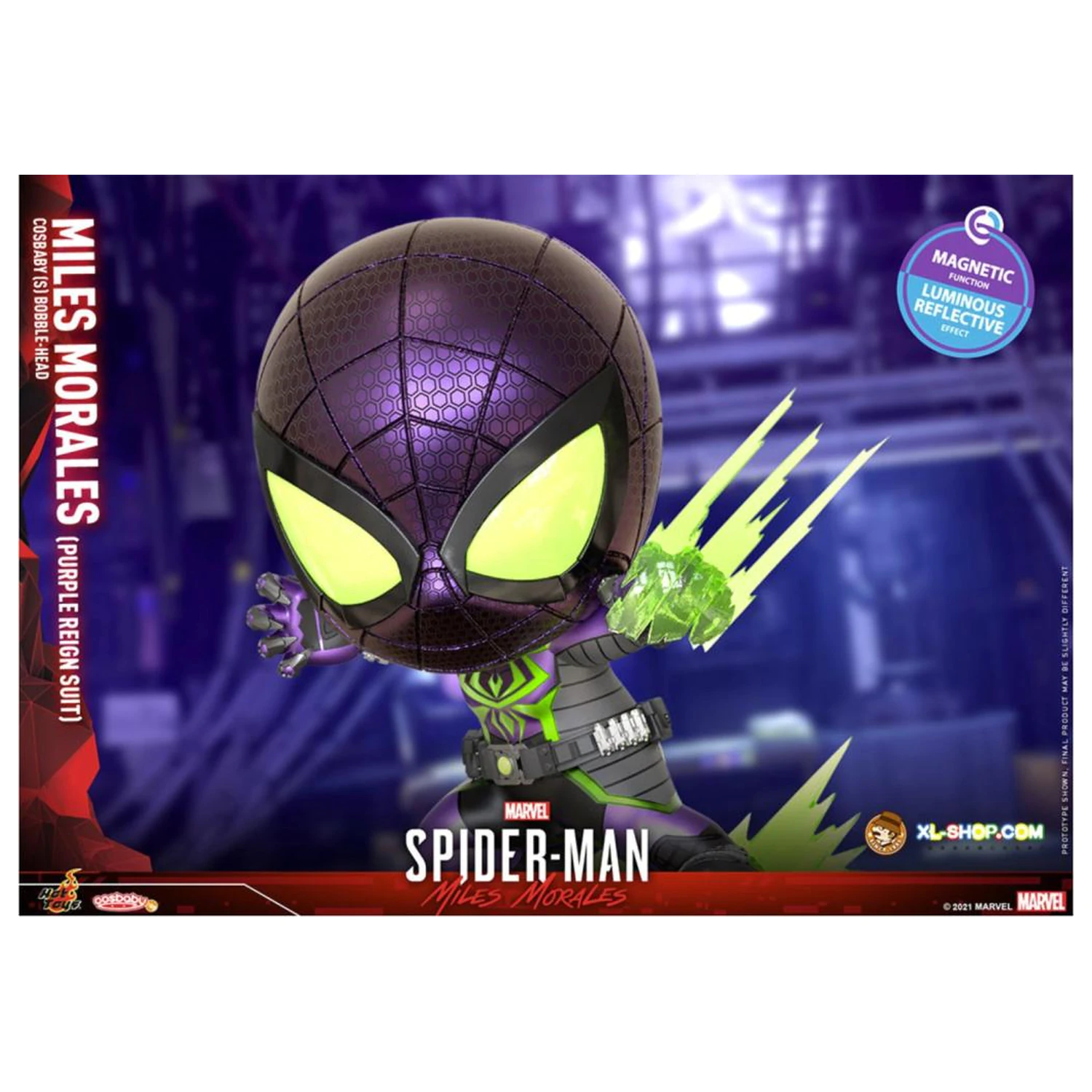 Spider-Man Cosbaby Wave 5 Miles Morales Purple Reign Suit fotografii produktu