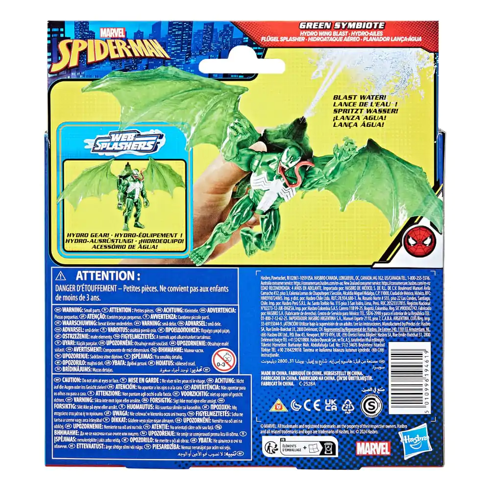 Spider-Man Epic Hero Series Akční figurka Web Splashers Green Symbiote Hydro Wing Blast 10 cm fotografii produktu