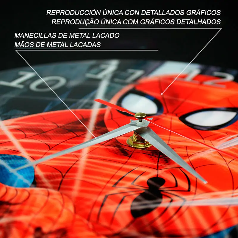 Marvel Spiderman nástěnné hodiny fotografii produktu