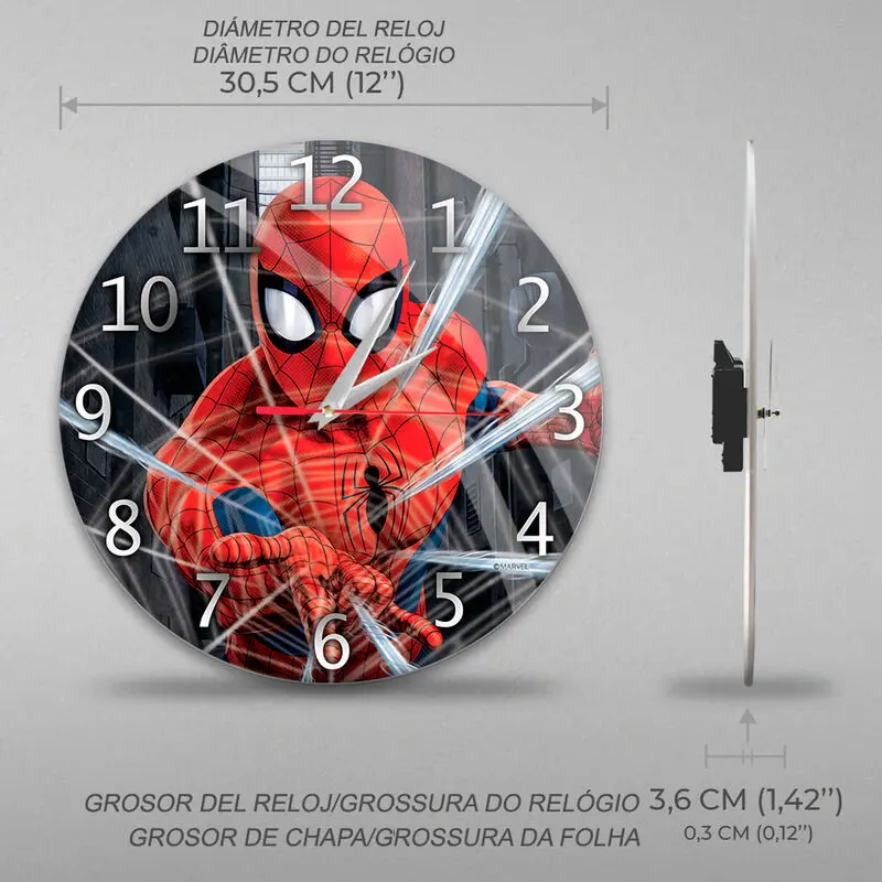 Marvel Spiderman nástěnné hodiny fotografii produktu