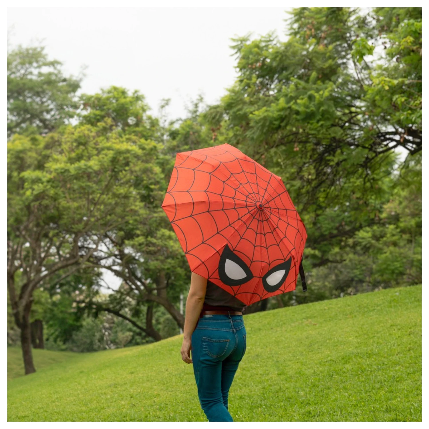 Marvel Spiderman Skládací automatický deštník pro gurmány fotografii produktu