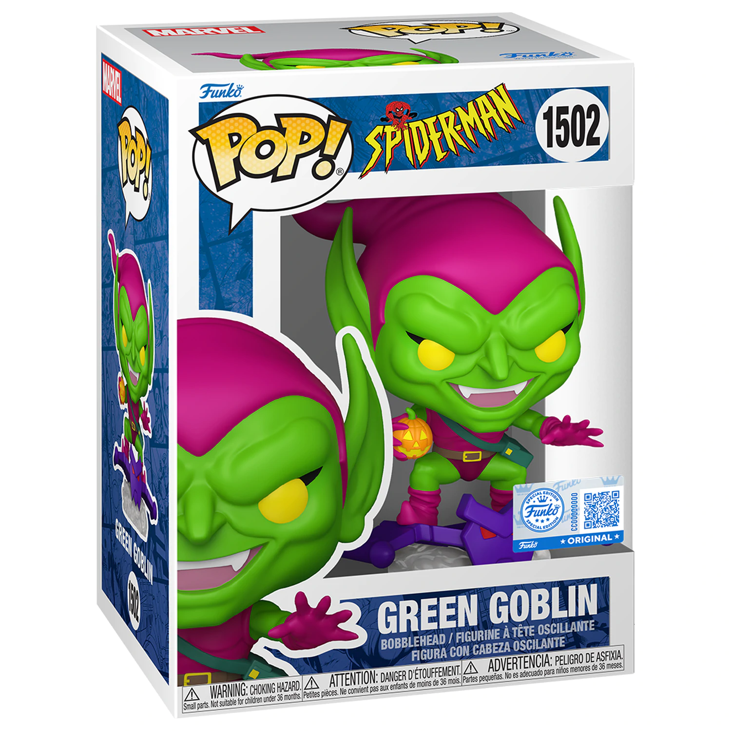 Spider-Man Funko POP! Marvel Vinylová figurka Green Goblin 9 cm fotografii produktu