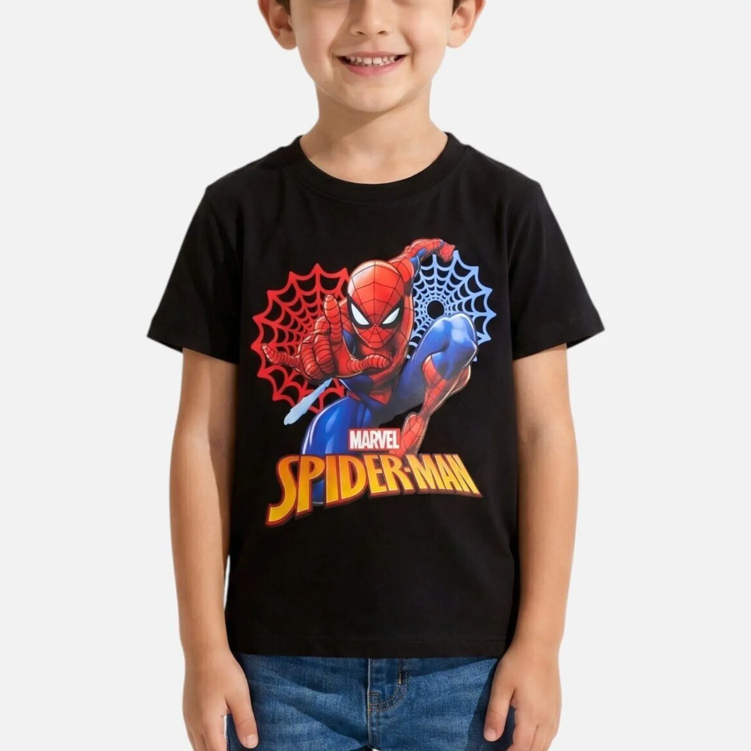 Spider-Man dětské tričko - černé fotografii produktu
