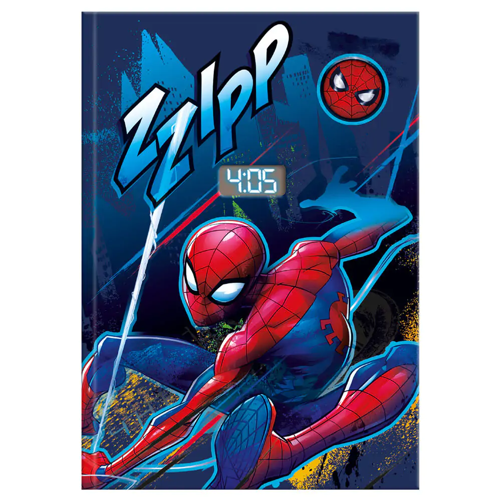 Marvel Spiderman Notebook s hodinami fotografii produktu