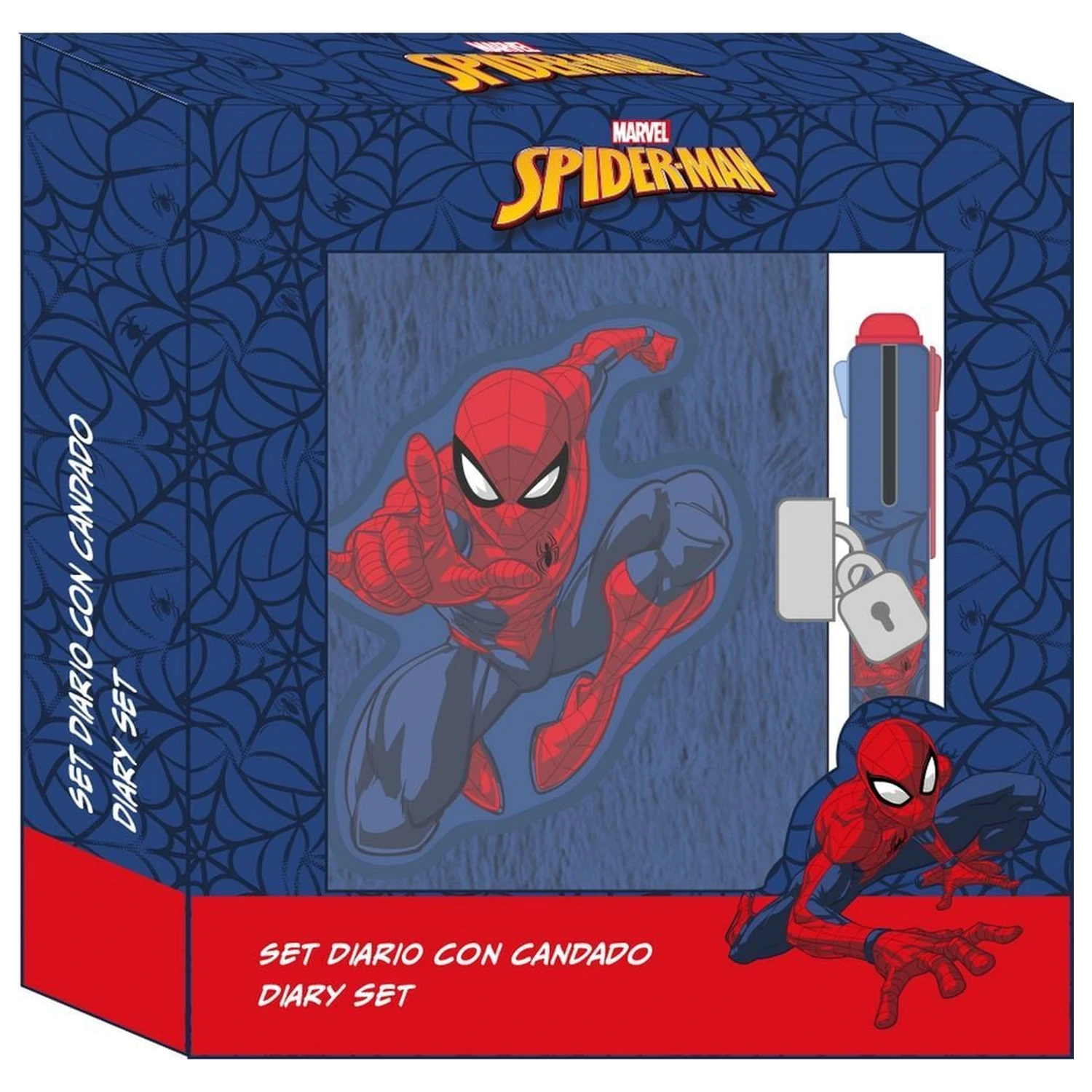 Marvel Spiderman Diář + 4barevné pero fotografii produktu