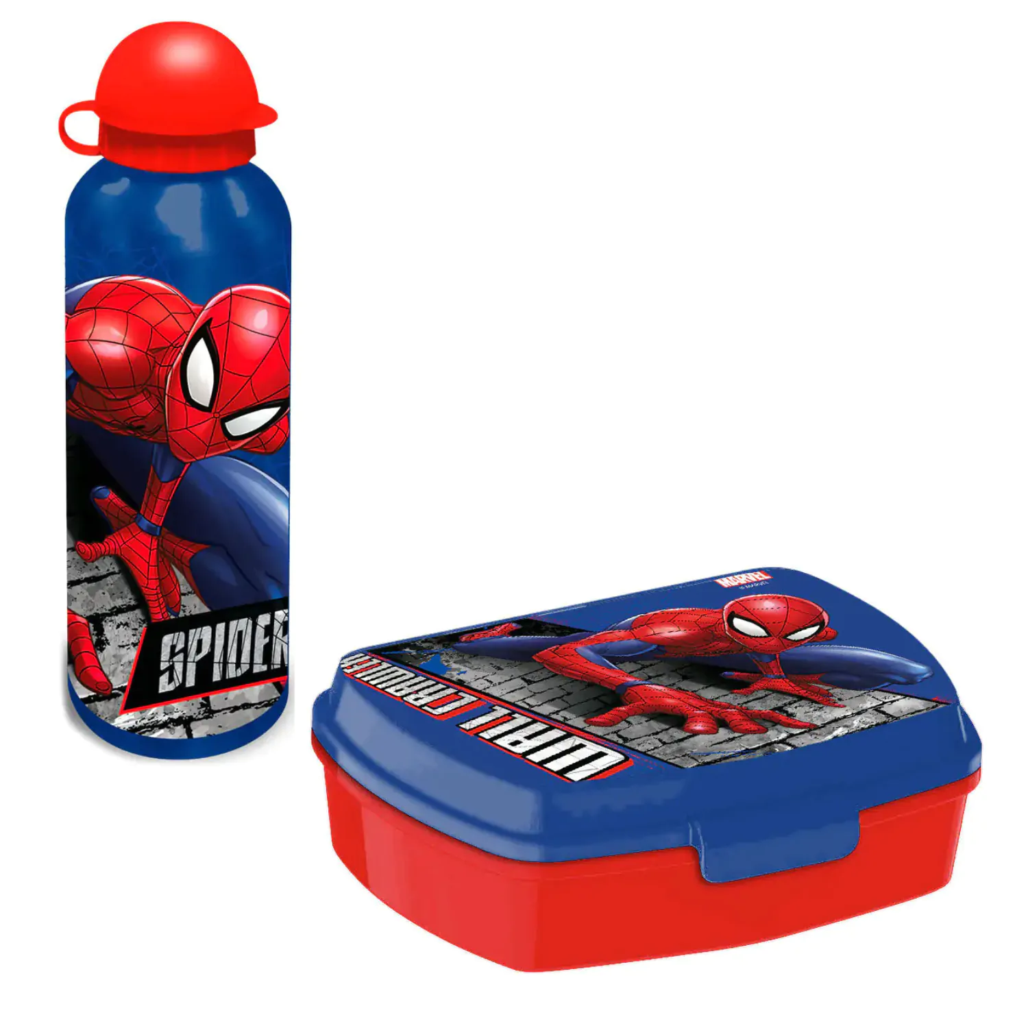 Marvel Spiderman láhev na pití + krabička na oběd set fotografii produktu
