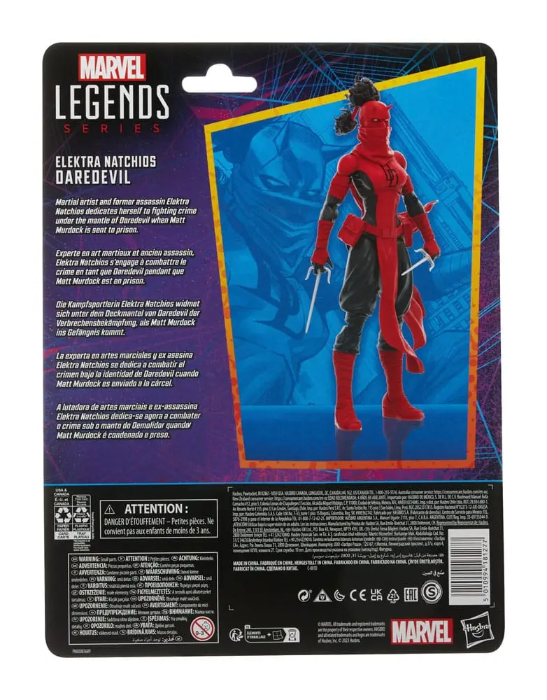 Sběratelská akční figurka Spider-Man Marvel Legends Retro Collection Elektra Natchios Daredevil 15 cm fotografii produktu