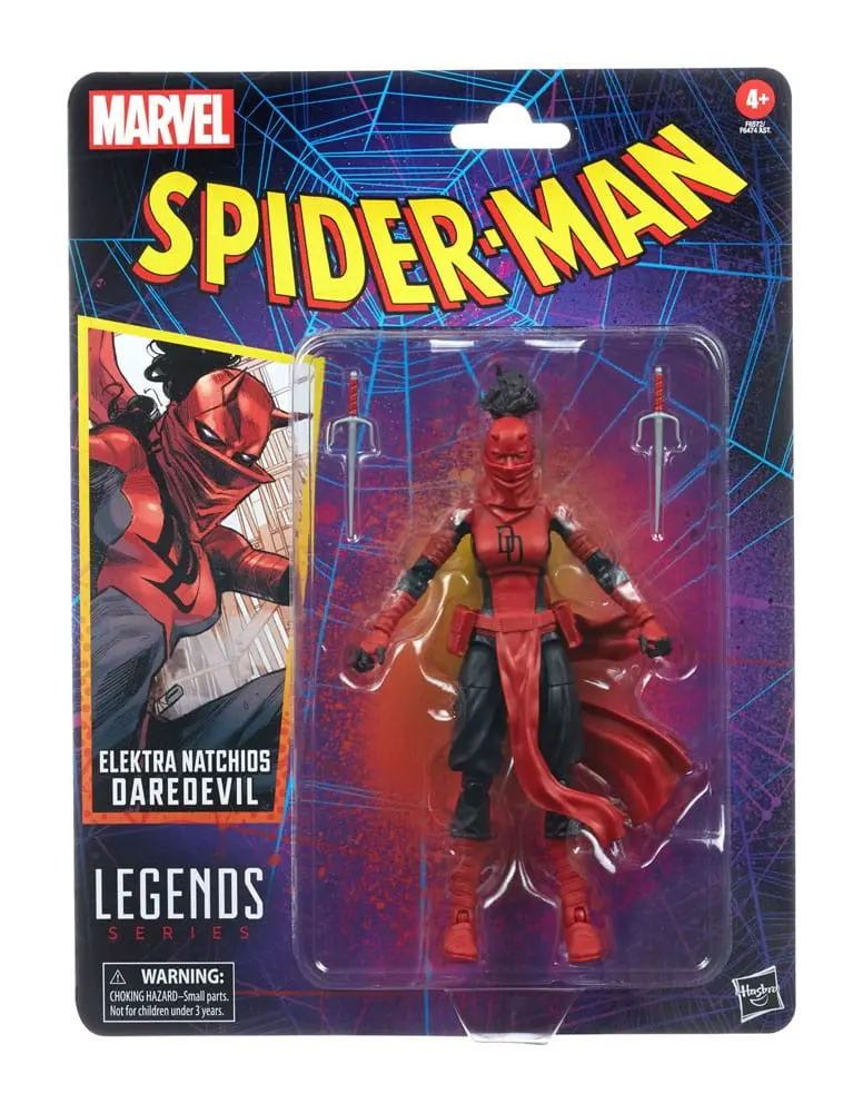 Sběratelská akční figurka Spider-Man Marvel Legends Retro Collection Elektra Natchios Daredevil 15 cm fotografii produktu