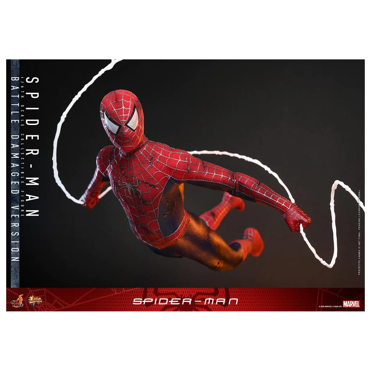 Spider-Man Movie Masterpiece akční figurka 1/6 Spider-Man (Battle Damaged Version) 30 cm fotografii produktu