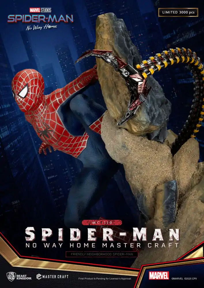 Spider-Man: No Way Home Master Craft Socha Friendly Neighborhood Spider-Man 36 cm fotografii produktu