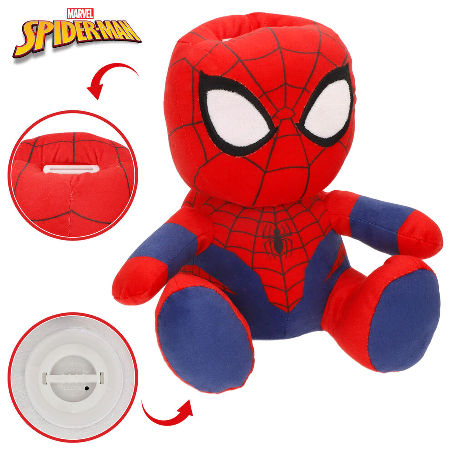 Marvel Spiderman plyšová kasička hračka 20cm fotografii produktu