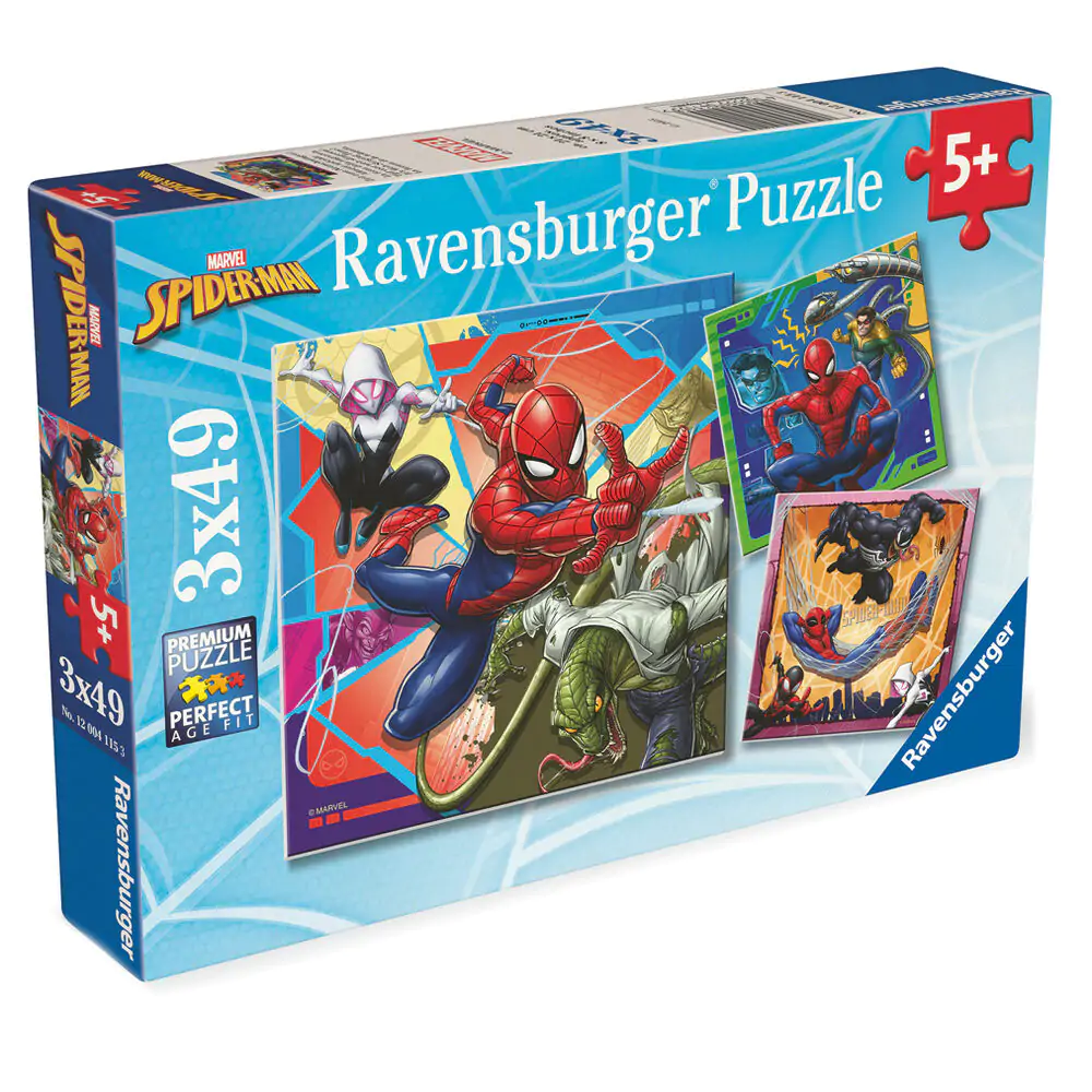Marvel Spiderman puzzle 3x39 dílků fotografii produktu