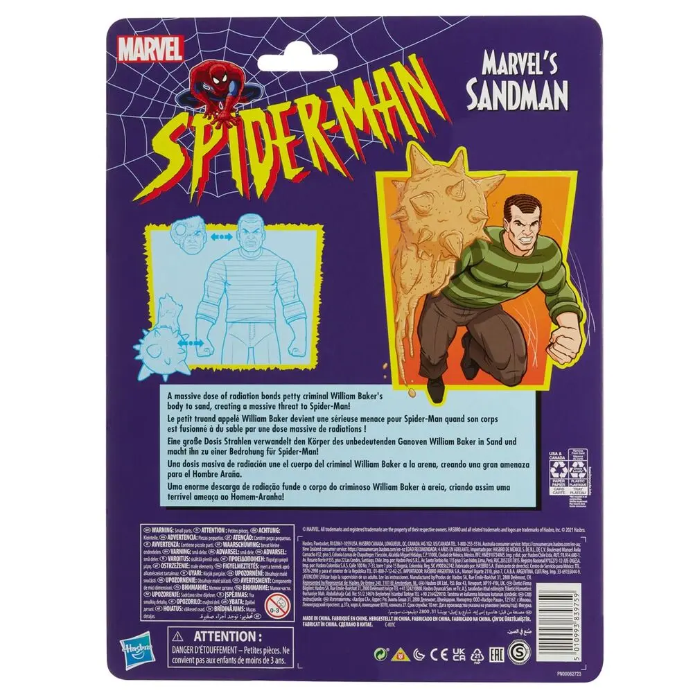 Spider-Man Marvel Legends Series Akční figurka 2021 Marvel's Sandman 15 cm fotografii produktu