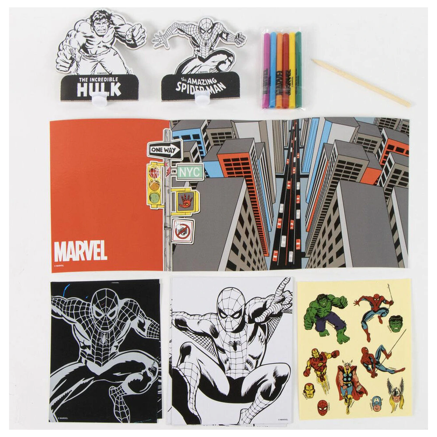 Marvel Spiderman set na vybarvování do batohu fotografii produktu