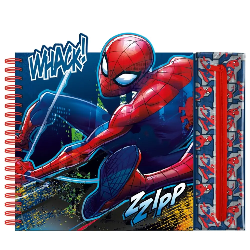 Marvel Spiderman Zápisník s aktivitami a odnímatelným pouzdrem fotografii produktu